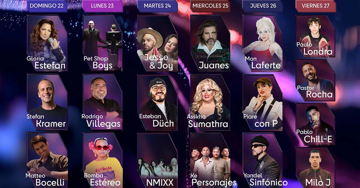 Viña del Mar Festival 2026 Lineup